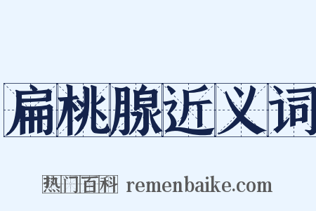 扁桃腺近义词是什么意思的图片